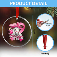 Talk Derby To Me Crystal Glass Ornament Funny Horse Racing Oaks Derby Day Pink Ribbon