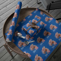 Talk Derby To Me Wrapping Paper Roll Funny Horse Racing Derby Day Stargazer Lilies