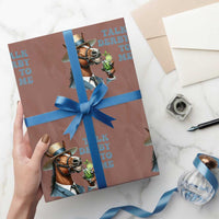 Talk Derby To Me Wrapping Paper Roll Funny Horse Racing KY Racing Day