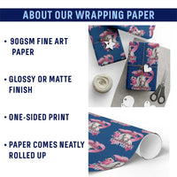 Talk Derby To Me Wrapping Paper Roll Funny Horse Racing Oaks Derby Day Pink Ribbon