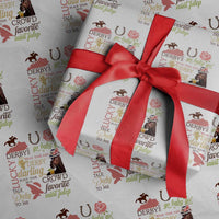 Talk Derby To Me Wrapping Paper Roll Horse Riders Ky Racing Day - Wonder Print Shop