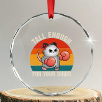 Tall Enough For Your Shins Crystal Glass Ornament Funny Possum Meme