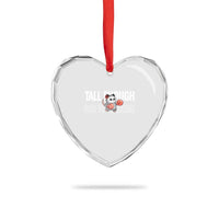 Tall Enough For Your Shins Heart Crystal Glass Ornament Funny Possum Boxing Meme