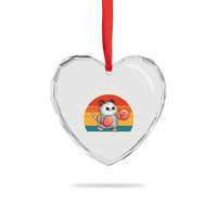 Tall Enough For Your Shins Heart Crystal Glass Ornament Funny Possum Meme