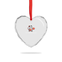 Tall Enough For Your Shins Heart Crystal Glass Ornament Funny Possum Sarcastic Meme