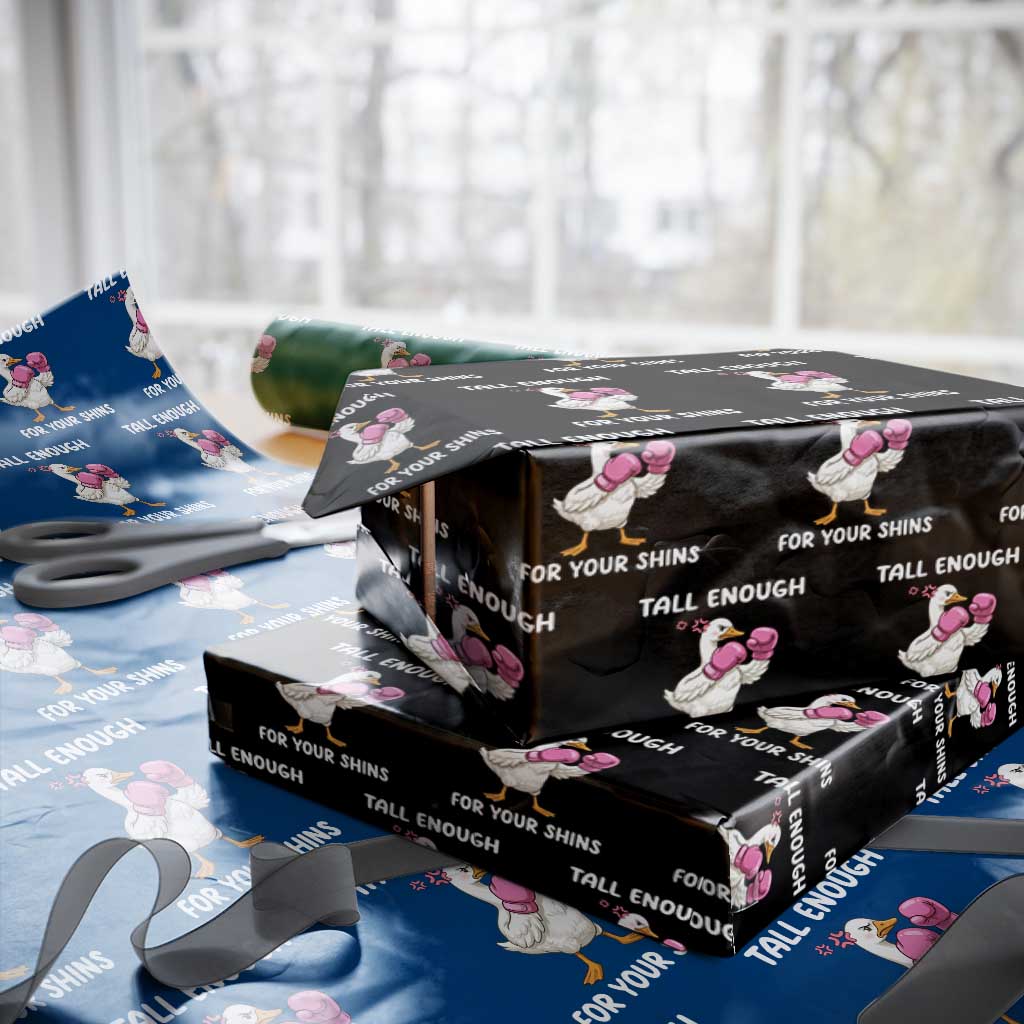 Tall Enough For Your Shins Wrapping Paper Roll Funny Goose Sarcastic Meme