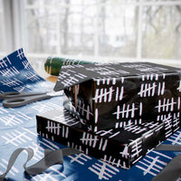 Tally Marks Six Seven Meme Wrapping Paper Roll Glitch Optical Illusion - Wonder Print Shop