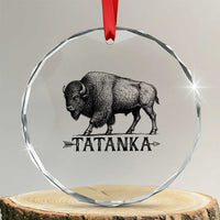 Tatanka Lakota Buffalo Bison Native American West Wildlife Crystal Glass Ornament