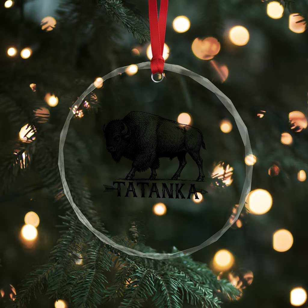 Tatanka Lakota Buffalo Bison Native American West Wildlife Crystal Glass Ornament