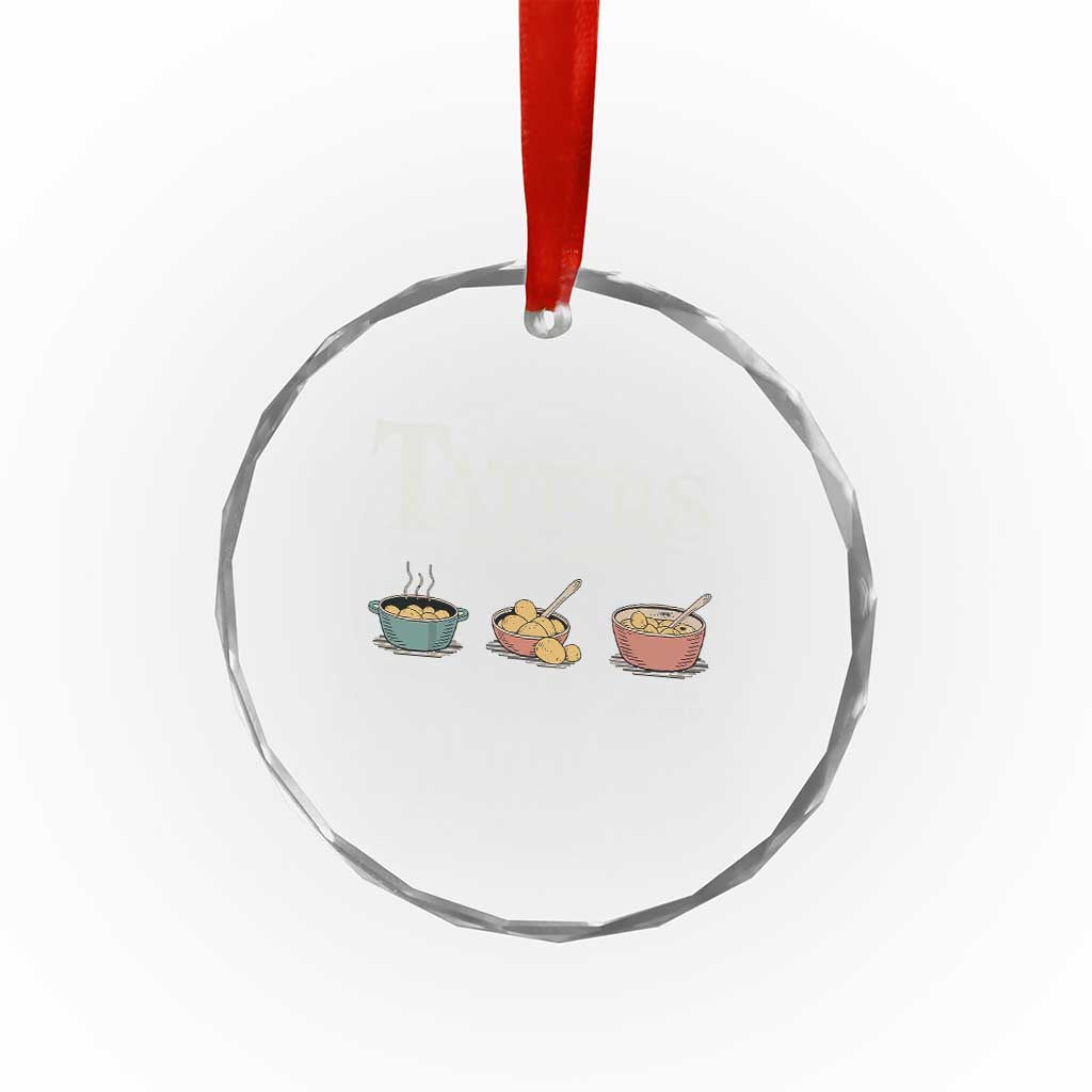 Taters Potatoes Crystal Glass Ornament Funny Movie Fans Holiday Gift - Wonder Print Shop