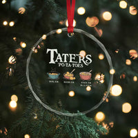 Taters Potatoes Crystal Glass Ornament Funny Movie Fans Holiday Gift - Wonder Print Shop