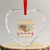 Tax Evasion Lobster Christmas Heart Crystal Glass Ornament Funny Sarcasm Oddly Specific Meme - Wonder Print Shop