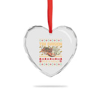 Tax Evasion Lobster Christmas Heart Crystal Glass Ornament Funny Sarcasm Oddly Specific Meme - Wonder Print Shop