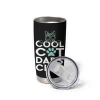 Funny Cat Dad Tumbler Cup Cool Cat Dads Club - Wonder Print Shop