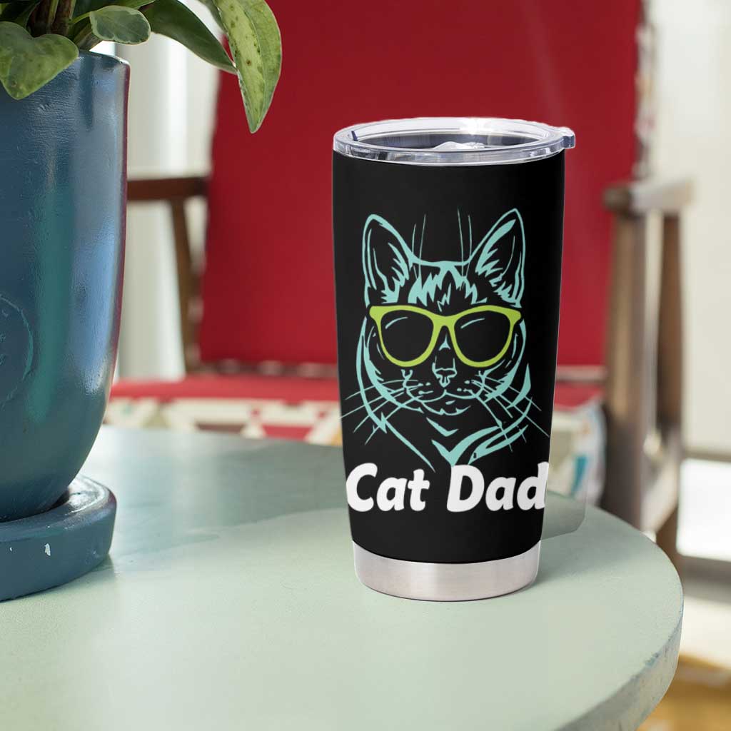 Funny Cat Dad Tumbler Cup Cool Cat Dads Club - Wonder Print Shop