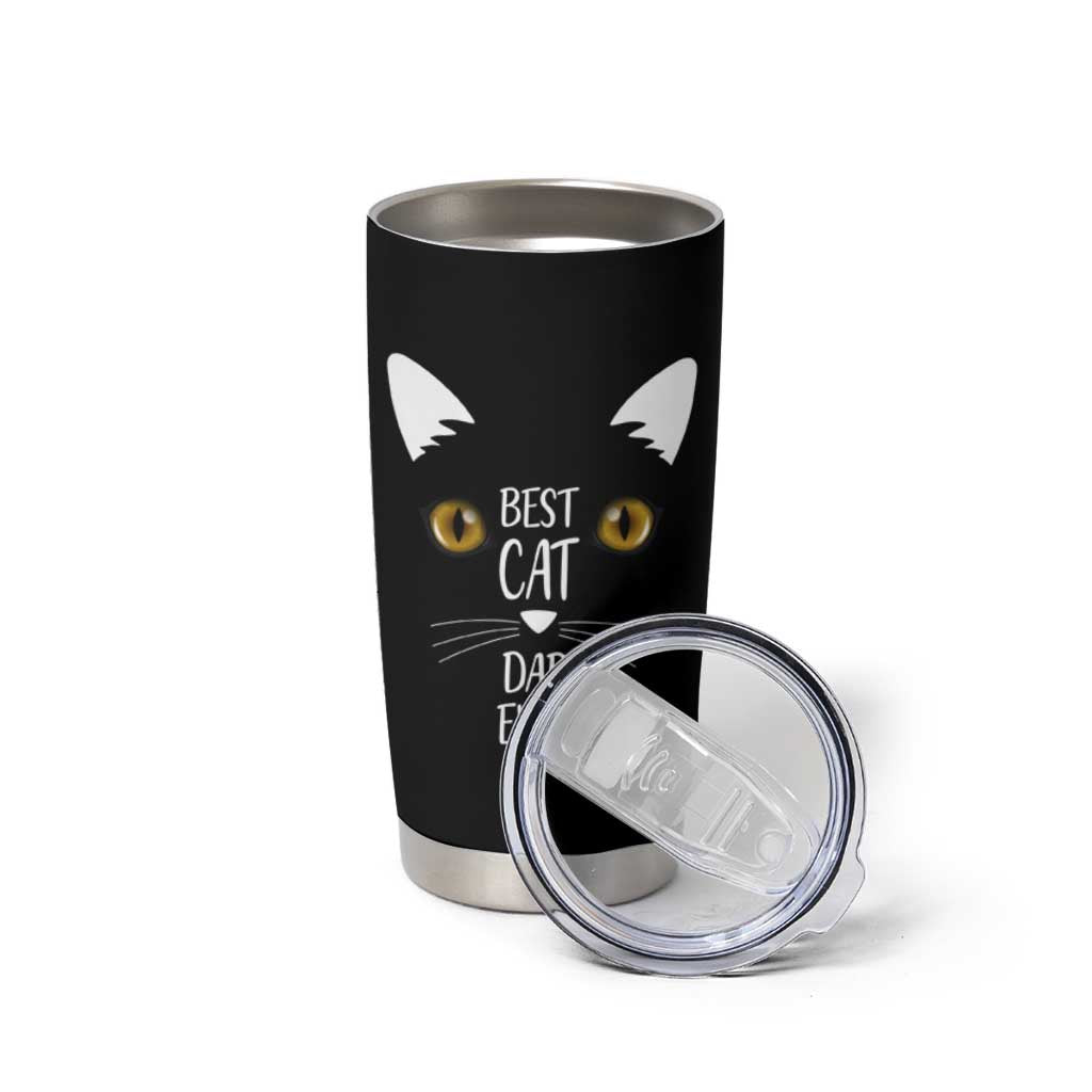 Funny Cat Dad Tumbler Cup Best Cat Dad Ever Nutrition Fact - Wonder Print Shop