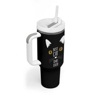 Funny Cat Dad Tumbler With Handle Best Cat Dad Ever Nutrition Fact - Wonder Print Shop