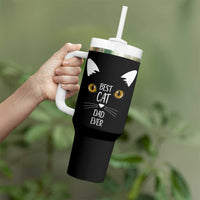 Funny Cat Dad Tumbler With Handle Best Cat Dad Ever Nutrition Fact - Wonder Print Shop