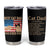 Funny Cat Dad Tumbler Cup Best Cat Dad Ever Definition American Flag Fist Bump - Wonder Print Shop