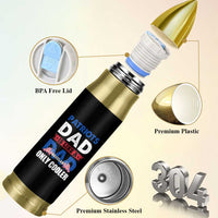 Patriots Dad Bullet Tumbler Like A Regular Dad Only Cooler Patriotic Papa US Flag