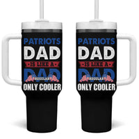 Patriots Dad Tumbler With Handle Like A Regular Dad Only Cooler Patriotic Papa US Flag - Wonder Print Shop