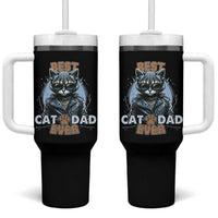 Cool Cat Dad Tumbler With Handle Best Cat Dad Ever Father's Day - Wonder Print Shop