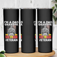 Vietnam Veteran Skinny Tumbler I'm A Dad Grandpa Patriotic Father - Wonder Print Shop
