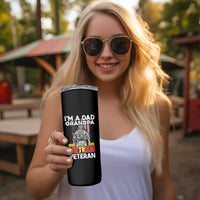 Vietnam Veteran Skinny Tumbler I'm A Dad Grandpa Patriotic Father - Wonder Print Shop