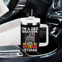 Vietnam Veteran Tumbler With Handle I'm A Dad Grandpa Patriotic Father - Wonder Print Shop