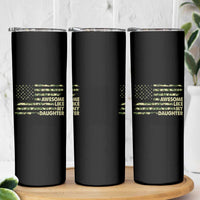 Proud Parents Skinny Tumbler Awesome Like My Daughter Camouflage - Wonder Print Shop