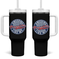 Proud Parents Tumbler With Handle Awesome Like My Daughter - Wonder Print Shop