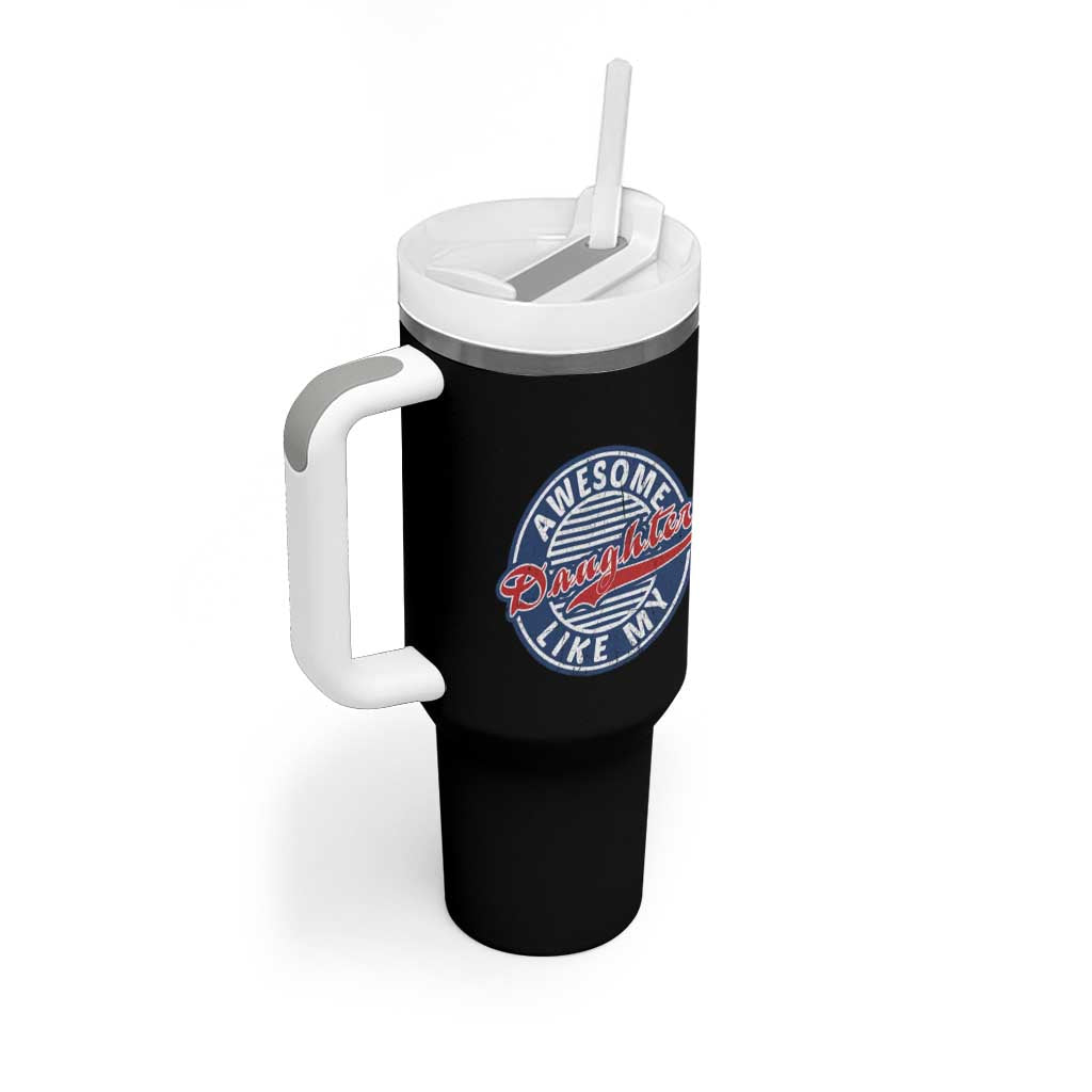 Proud Parents Tumbler With Handle Awesome Like My Daughter - Wonder Print Shop