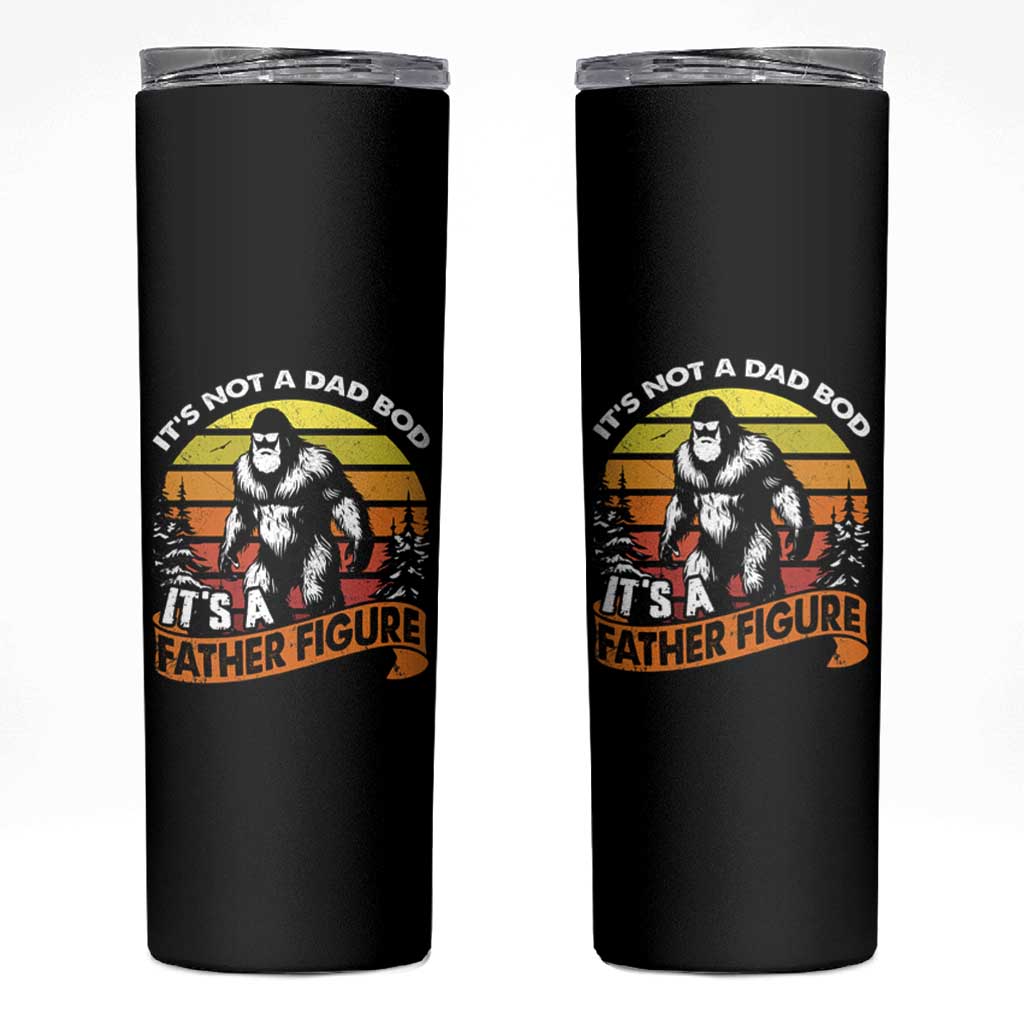 Funny Bigfoot Dad Skinny Tumbler It's Not A Dad Bod It's A Father Figure - Wonder Print Shop