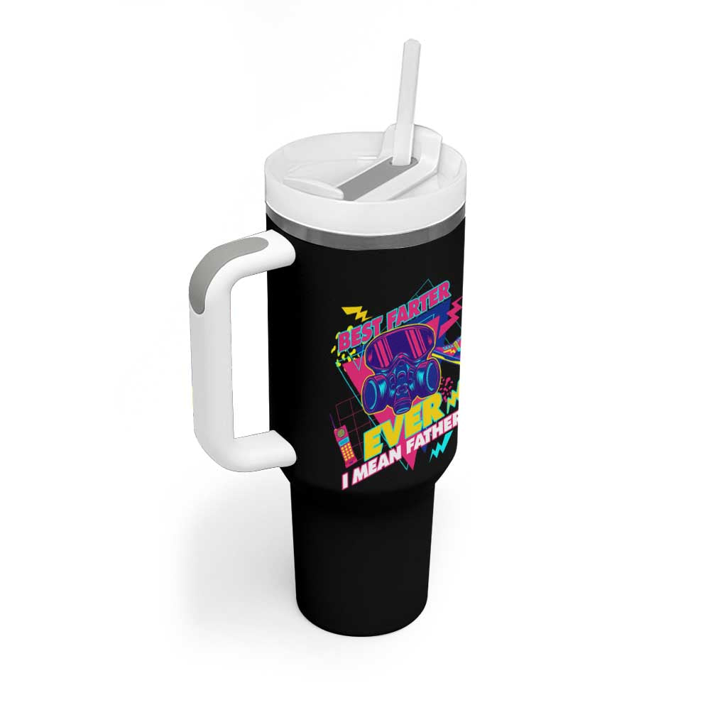 Retro Funny Dad Tumbler With Handle World's Best Farter I Mean Father - Wonder Print Shop