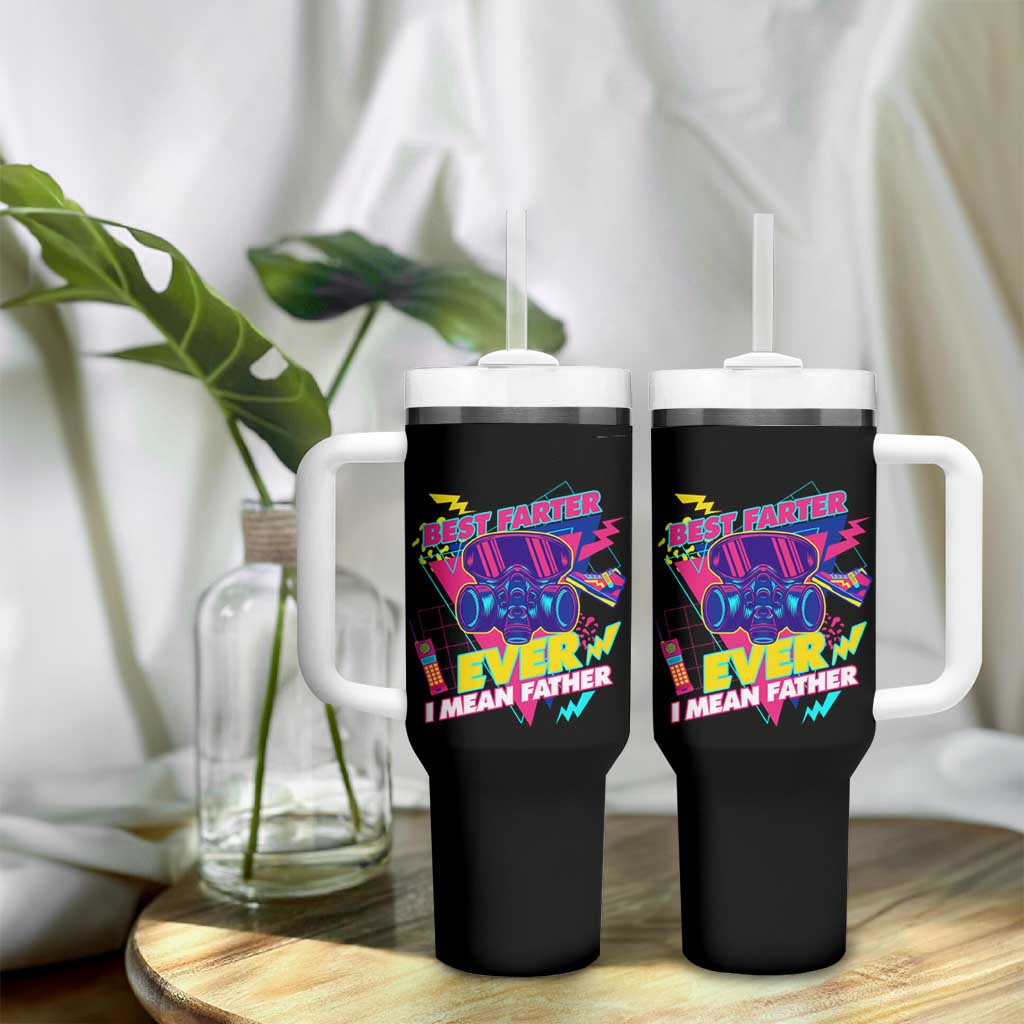 Retro Funny Dad Tumbler With Handle World's Best Farter I Mean Father - Wonder Print Shop