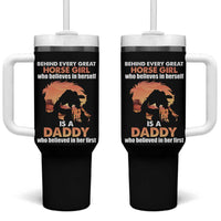 Horse Dad Tumbler With Handle Behind Every Great Horse Girl Who Believes Is A Daddy - Wonder Print Shop
