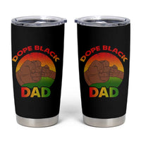 Dope Black Dad Tumbler Cup Proud Afro Melanin Men Vintage Father's Day - Wonder Print Shop
