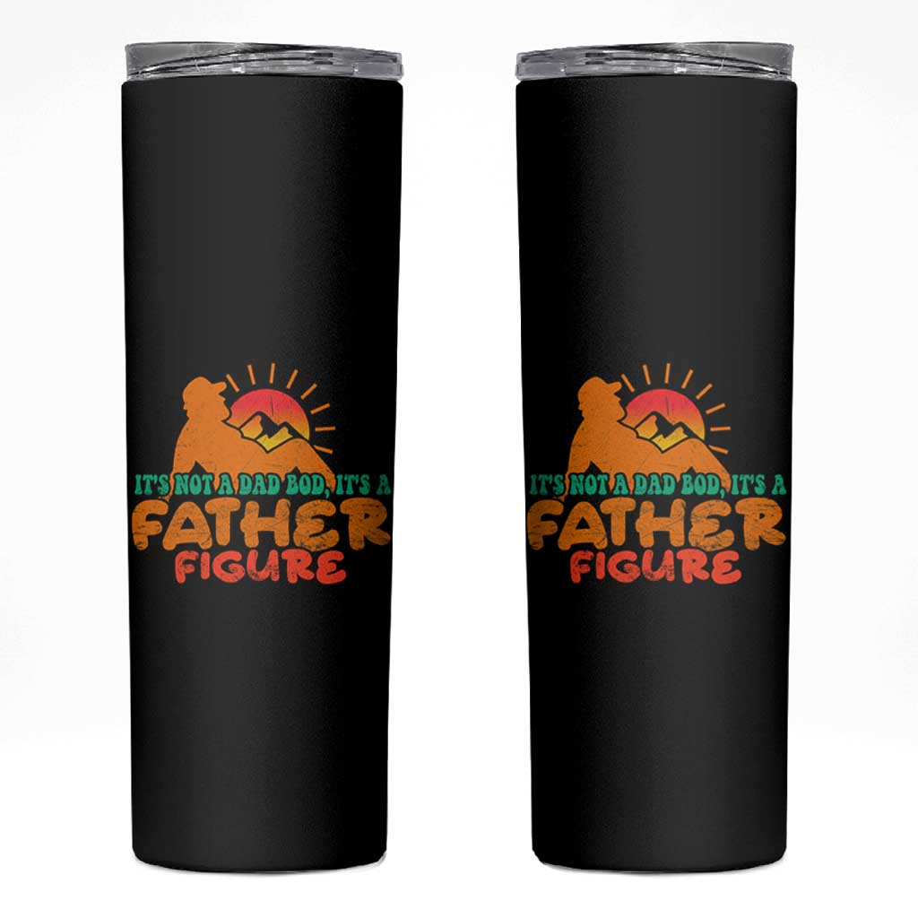 Funny Dad Skinny Tumbler It's Not A Dad Bod It's A Father Figure Retro - Wonder Print Shop