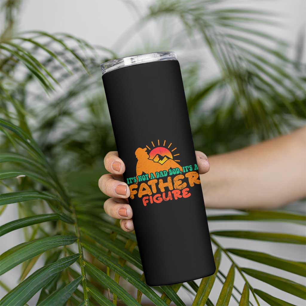 Funny Dad Skinny Tumbler It's Not A Dad Bod It's A Father Figure Retro - Wonder Print Shop