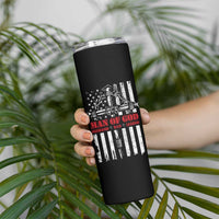 Blessed Dad Skinny Tumbler Man Of God Husband Dad Legend American Flag Christian Cross - Wonder Print Shop