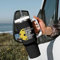Funny Pickleball Tumbler With Handle Not My Son My Daughter In Law Is My Favorite Child - Wonder Print Shop