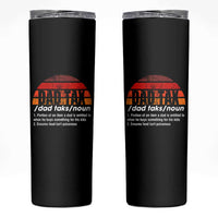 Funny Dad Tax Definition Skinny Tumbler Retro Sunset Father's Day - Wonder Print Shop