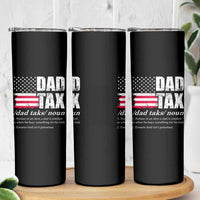 Funny Dad Tax Definition Skinny Tumbler Vintage American Flag Father's Day - Wonder Print Shop