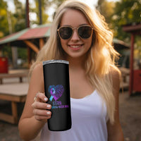 Suicide Prevention Awareness Skinny Tumbler Teal Purple Heart Stay Tomorrow Needs You - Wonder Print Shop