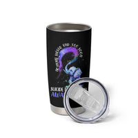 Suicide Prevention Awareness Tumbler Cup Teal Purple Elephant No Story Should End Too Soon - Wonder Print Shop