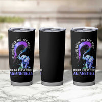 Suicide Prevention Awareness Tumbler Cup Teal Purple Elephant No Story Should End Too Soon - Wonder Print Shop
