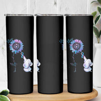 Suicide Prevention Awareness Skinny Tumbler Teal Purple Elephant Sunflower Stay Your Story Is Not Over - Wonder Print Shop