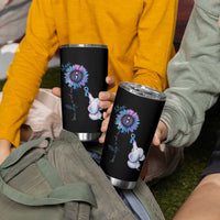 Suicide Prevention Awareness Tumbler Cup Teal Purple Elephant Sunflower Stay Your Story Is Not Over - Wonder Print Shop