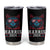 Harris 2024 Tumbler Cup Childless Cat Lady For President American Flag - Wonder Print Shop