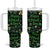 Lucky Irish Shamrocks Tumbler With Handle Happy St Patricks Day
